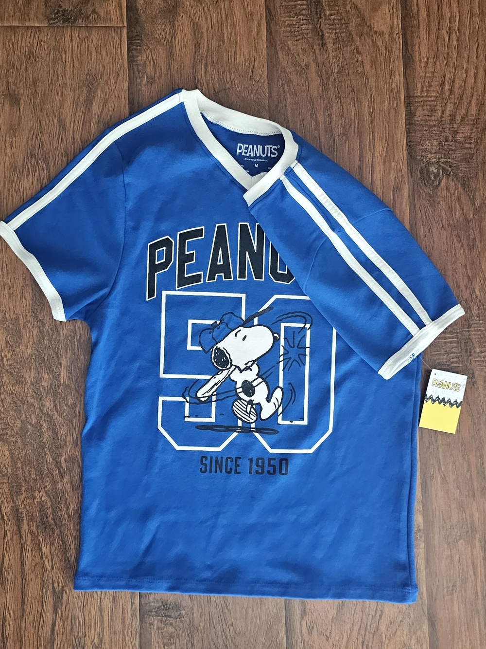Peanuts Snoopy Women's Baseball Graphic Tee - Picture 4 of 5